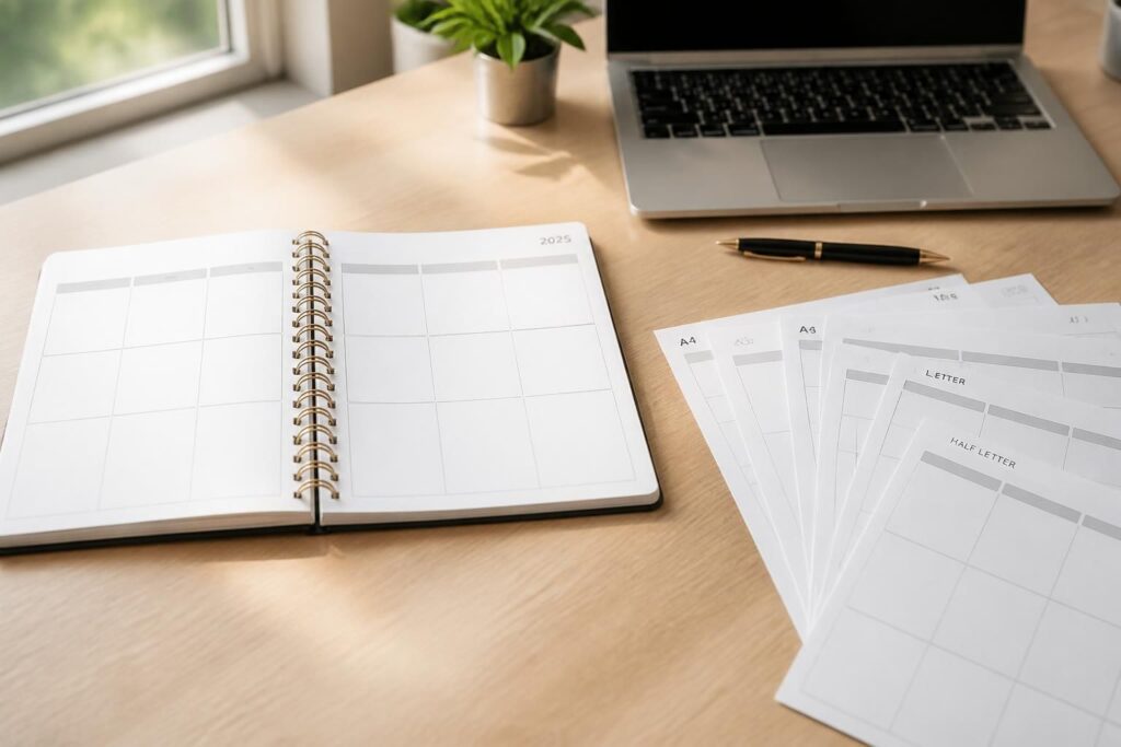 téléchargez et imprimez gratuitement le calendrier semaine 2025. plusieurs formats pdf disponibles pour une utilisation facile et pratique toute l'année.