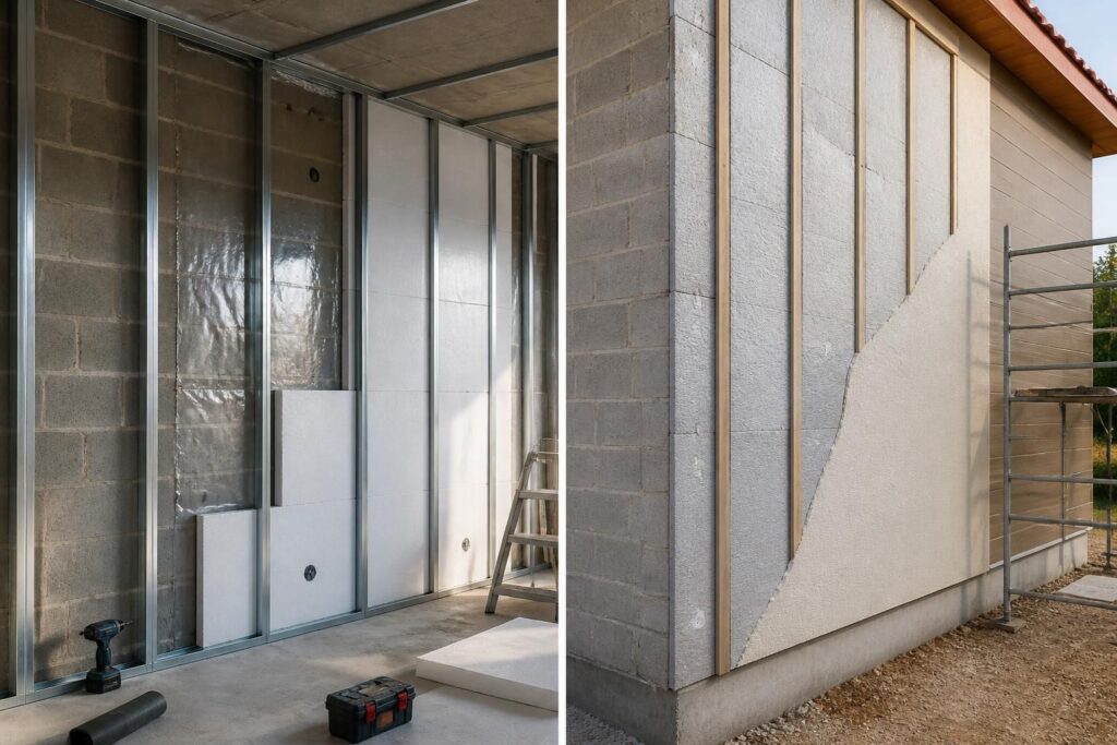 découvrez comment isoler efficacement un mur en parpaing, que ce soit par l'intérieur ou l'extérieur, pour améliorer le confort thermique de votre habitat.